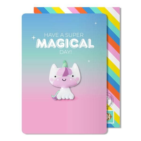 Hello Jello Unicorn Magnet Card