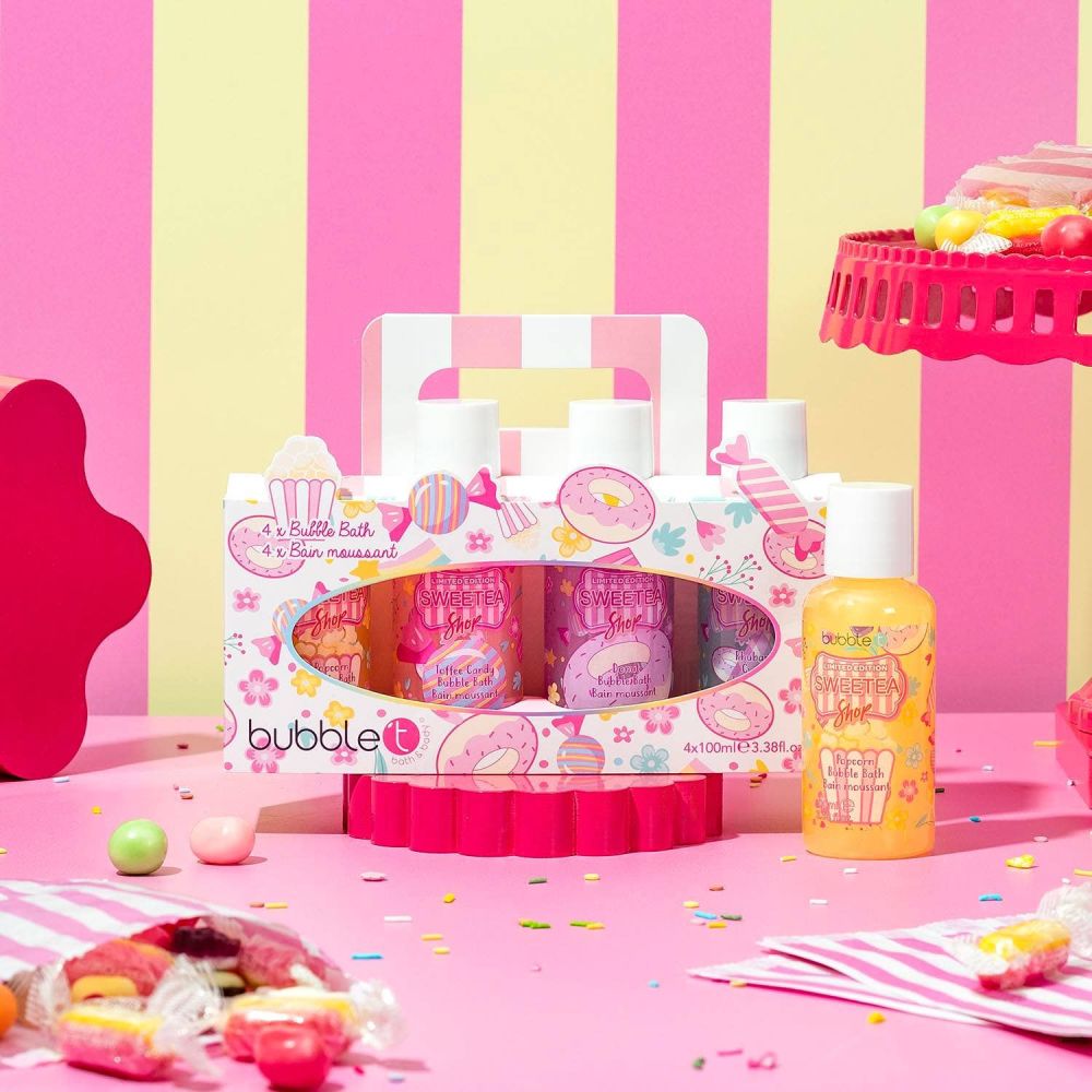 Bubble T Cosmetics | Sweet Shop Favourites Bubble Bath Gift Set (4 x 100ml)