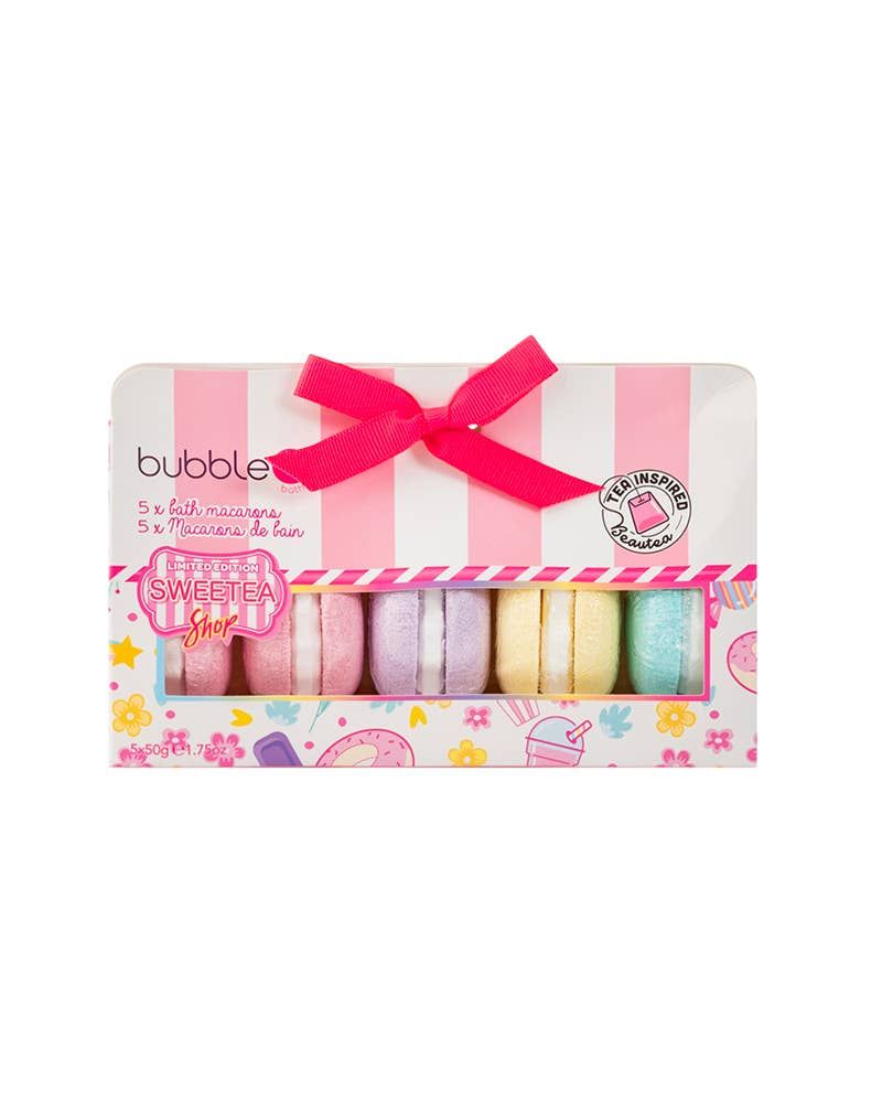 Bubble T Cosmetics | Sweetea Shop Macaron Bath Bomb Gift Set (5x50g)