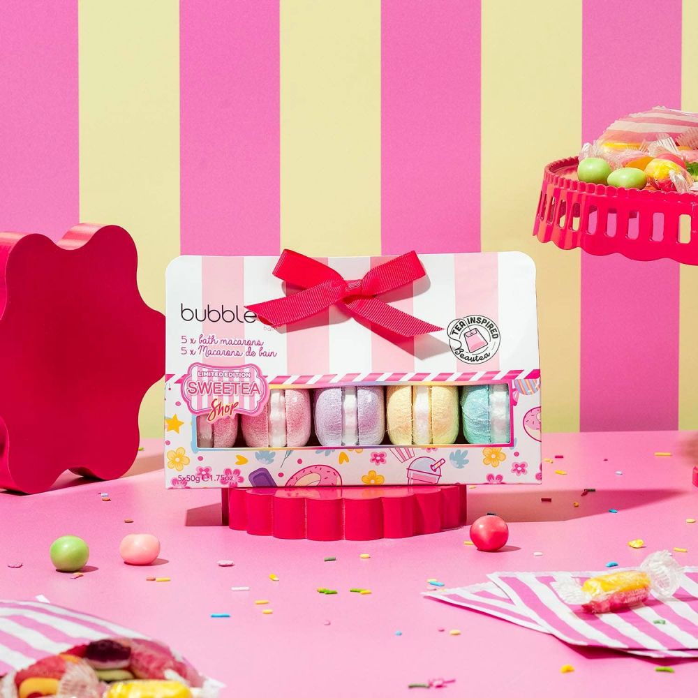 Bubble T Cosmetics | Sweetea Shop Macaron Bath Bomb Gift Set (5x50g)