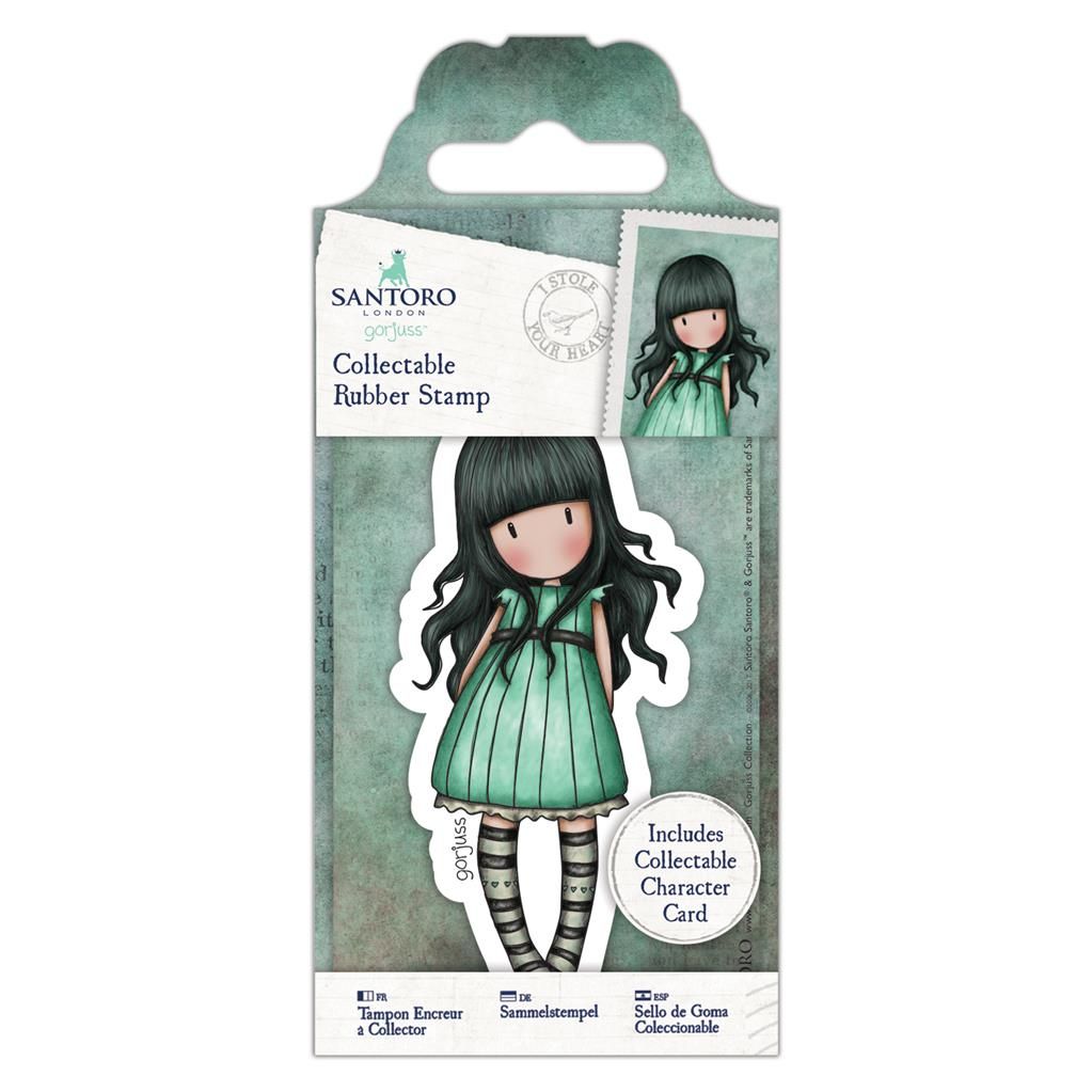 Santoro London | Gorjuss Dolls Collectable Rubber Stamp - No 47. I Stole your Heart