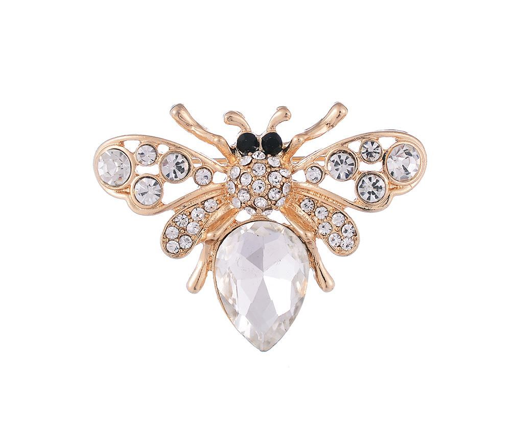 JewelCty | Crystal Bee Pin Brooch