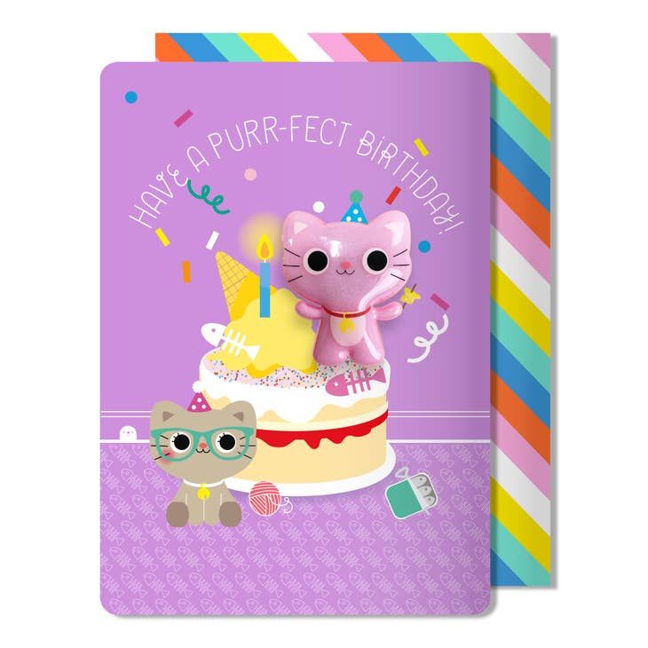 Pango | Hello Jello! Kawaii "Purr-fect Birthday" Cat Jelly Magnet Card