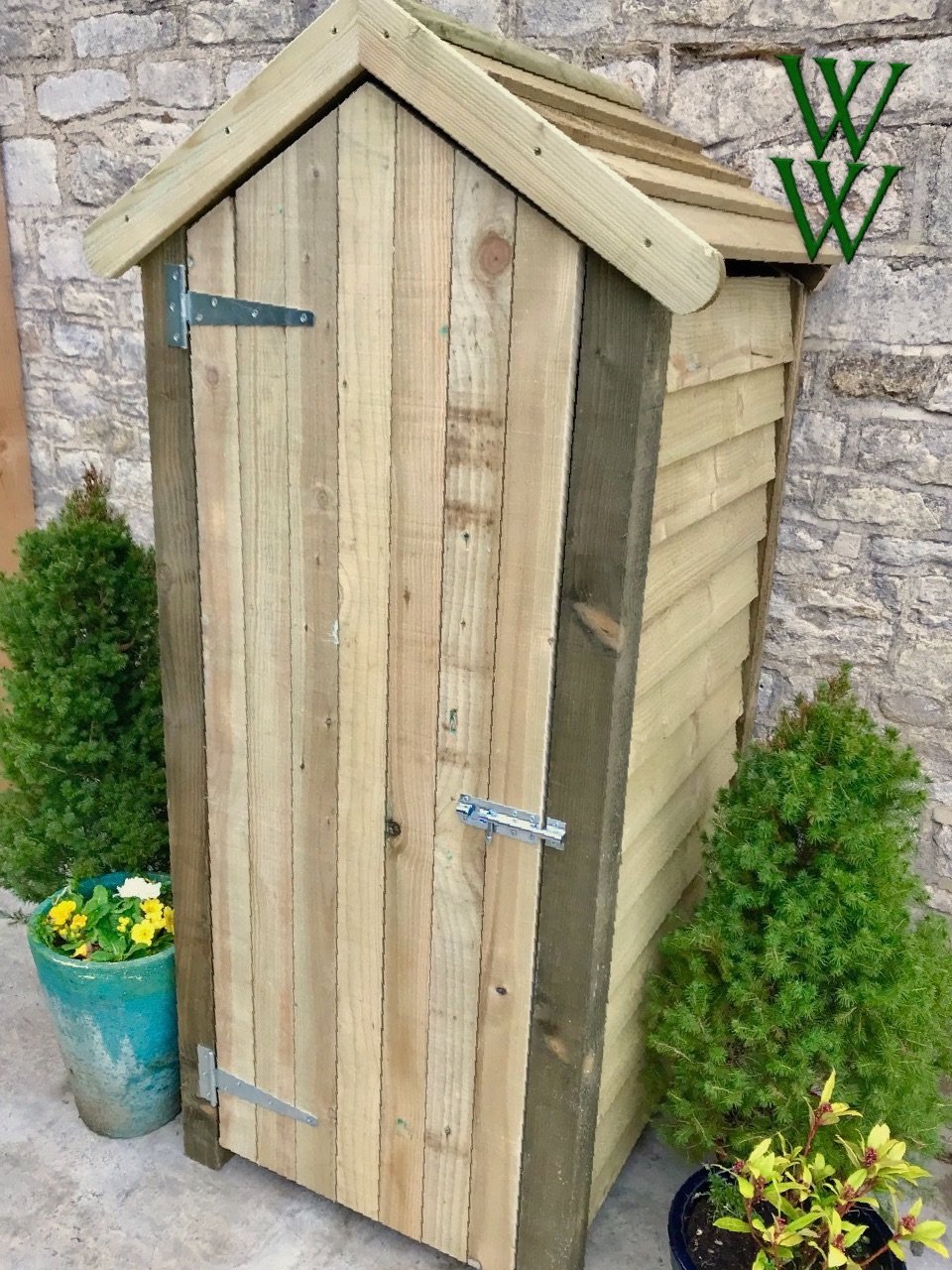 Tall Double recycling bin store Woodchester Workshop