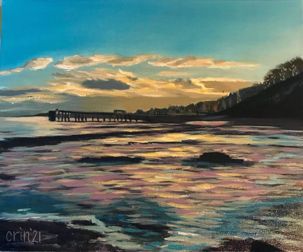 Pier in Sunset Print