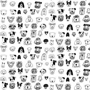 MIXED DOG AND CARTOON DOGS