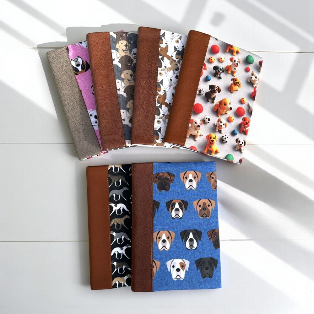 A5 FABRIC COVERD DOG LOVER DIARY