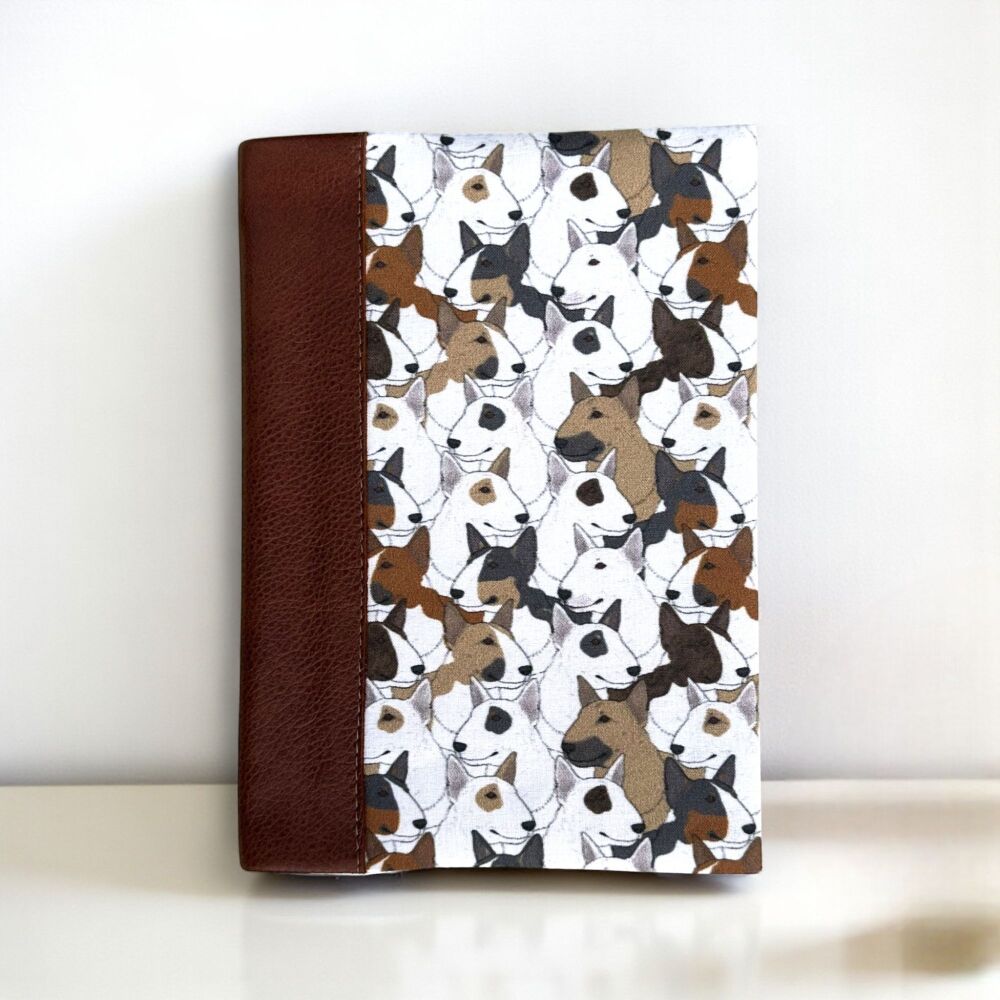 A5 FABRIC COVERED ENGLISH BULL TERRIER DIARY