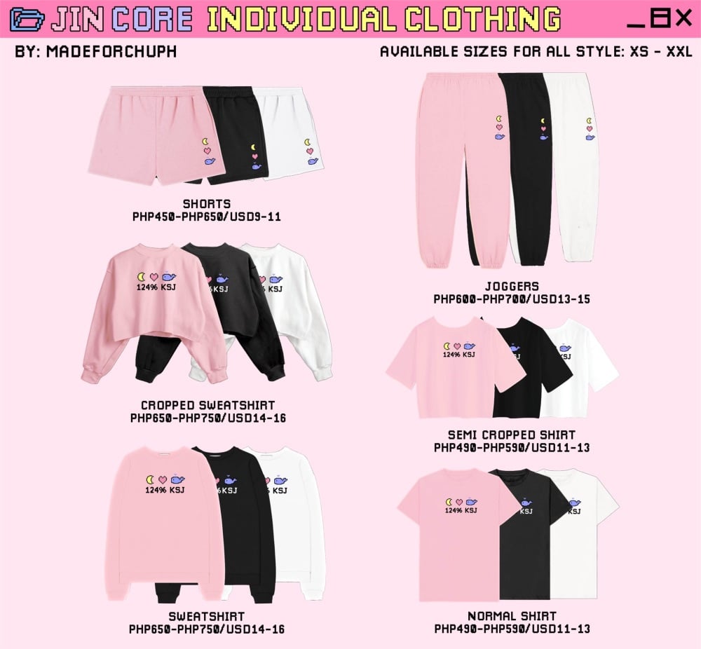 JINCORE INDIVIDUAL CLOTHING