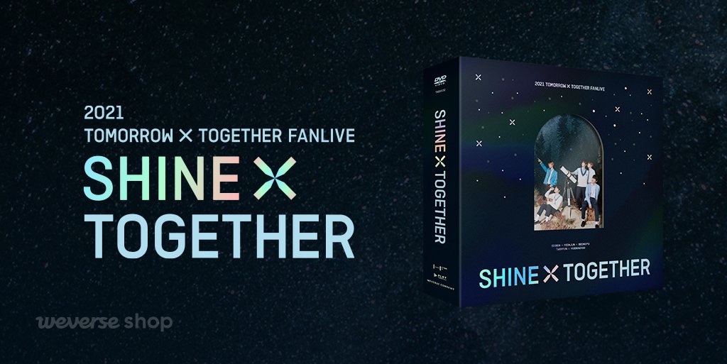 2021 TXT FANLIVE SHINE X TOGETHER DVD