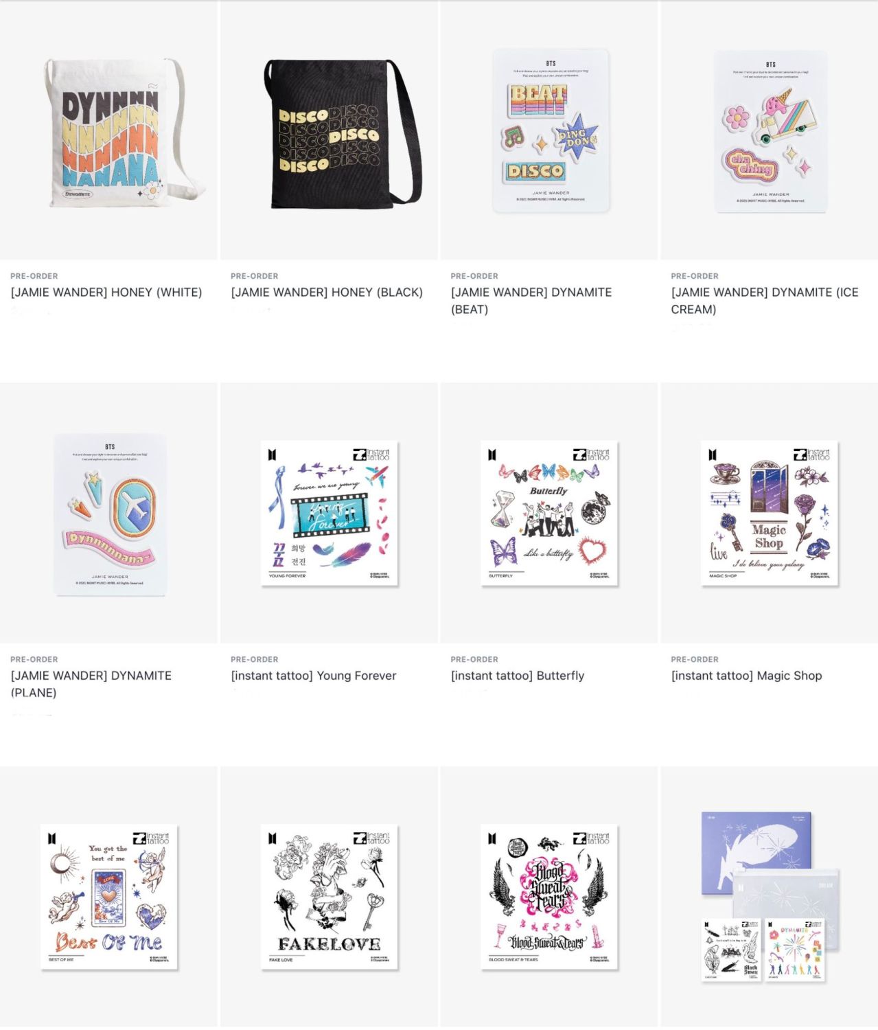 BTS WEVERSE SHOP COLLAB