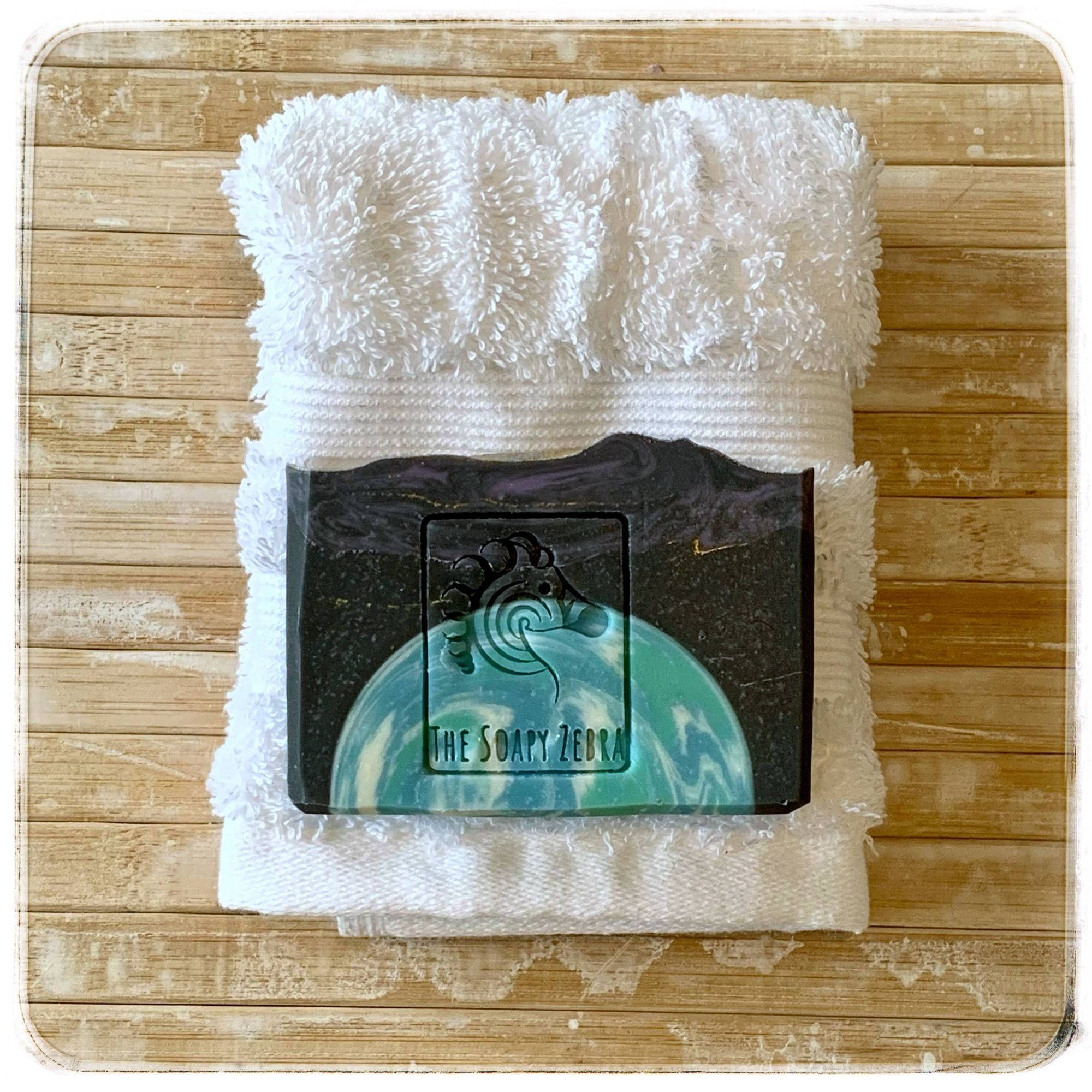 Mother Earth soap and flannel