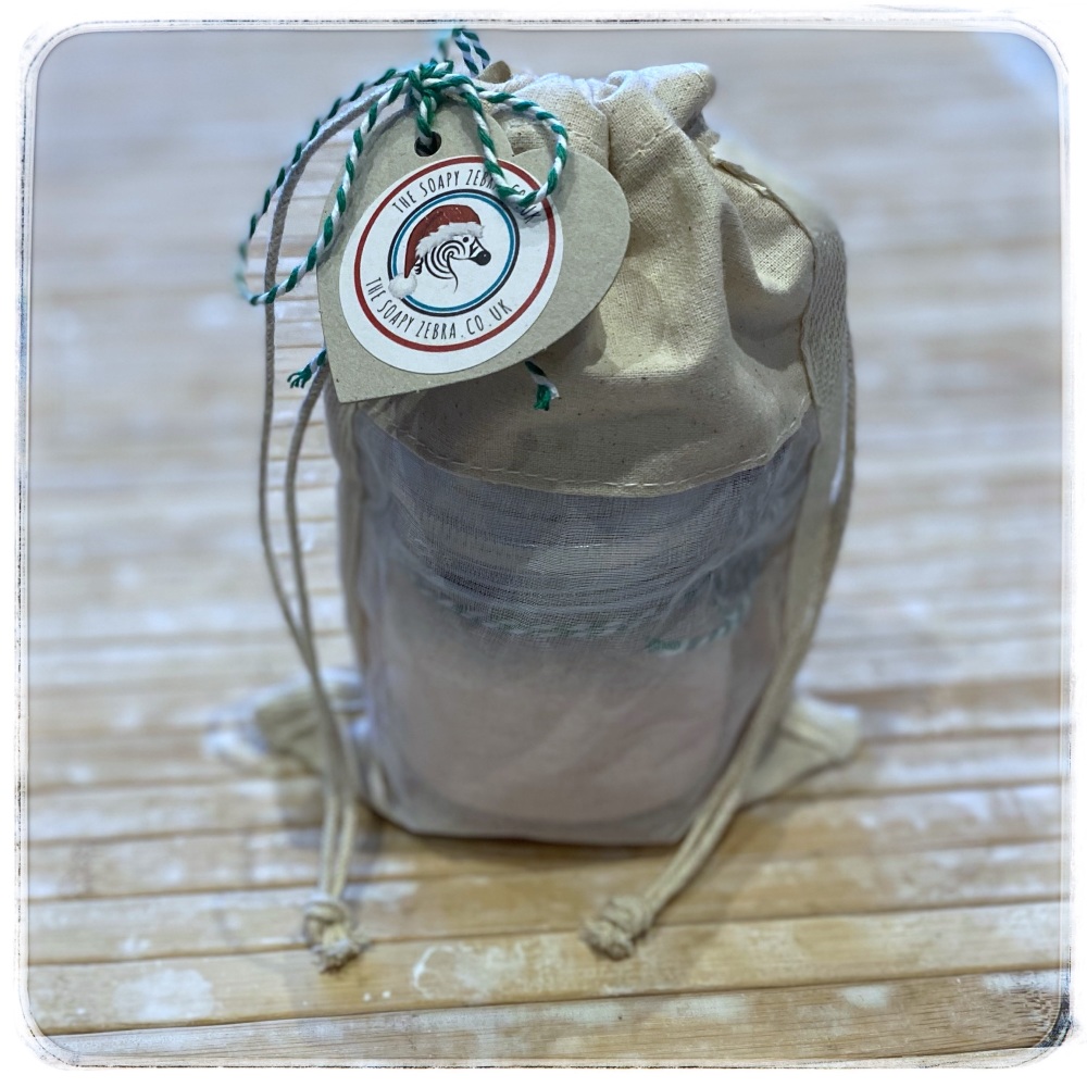 Salt Soak Glass Jar gift bag