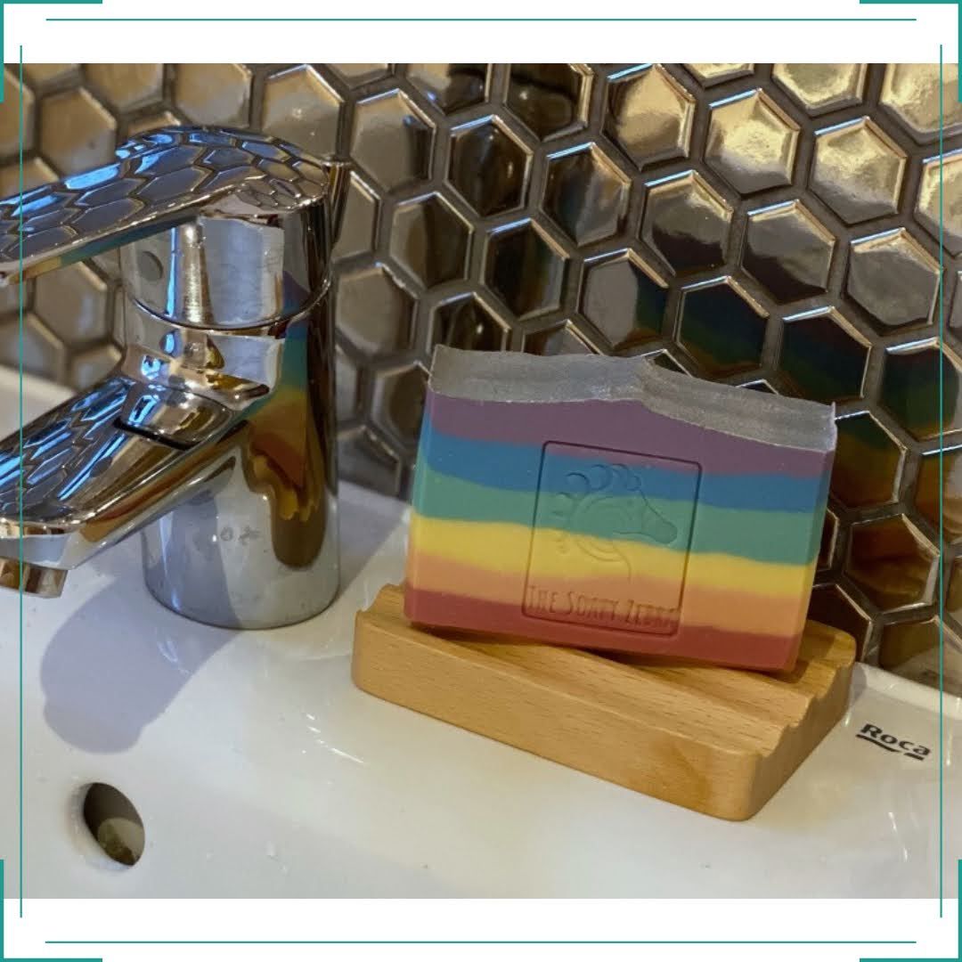 Rainbow wishes  in the bathroom