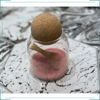 Glass Jar with Cork Ball