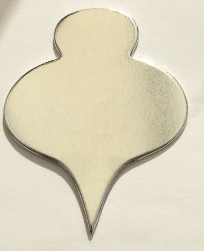 Christmas Tree Bauble Shaped Stamping Blank