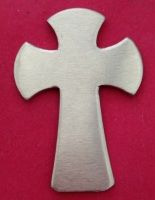 Large Cross Stamping Blank - 43mm by 30mm
