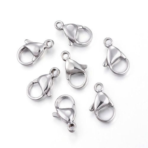 Pack of 10 Stainless Steel Lobster Claw Clasps