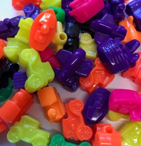 18 Pack Mixed Transport Pony Beads