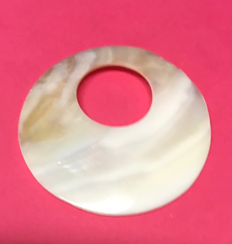 Large Shell Donut Pendant