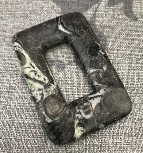 Jasper Large Rectangle Donut Pendant