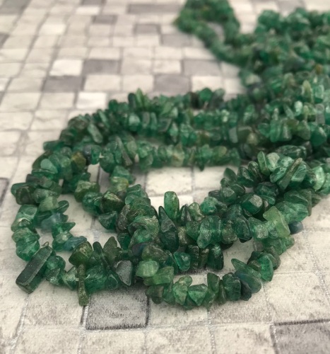 Green Aventurine Nugget Chips Beads
