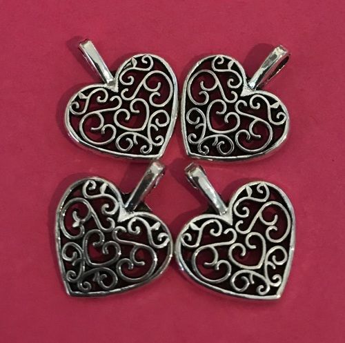 Filigree Heart Charms