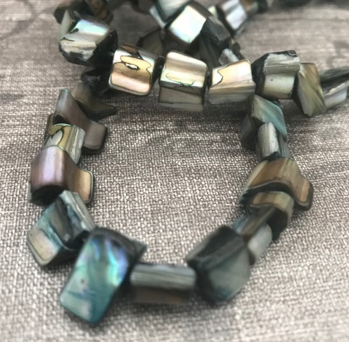 Teal Shell Nuggets Strand