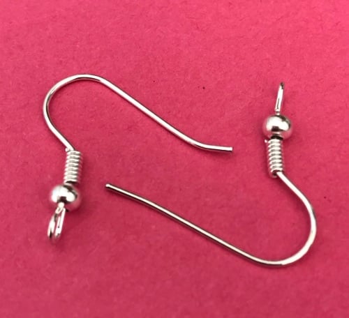 50 Silver Plated Earwires