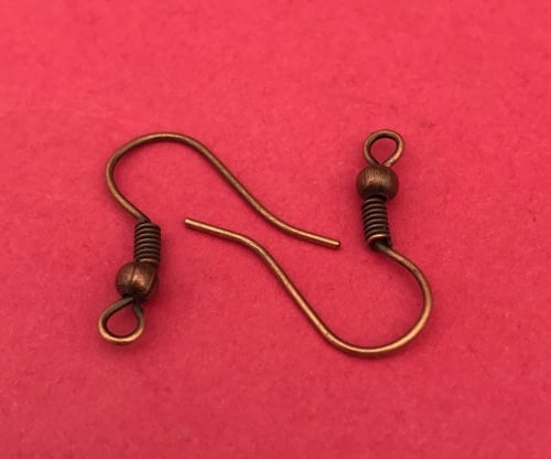 50 Pack Copper Plated Earwires