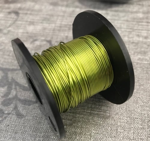 25m Reel of Chartreuse Green 0.5mm Wire