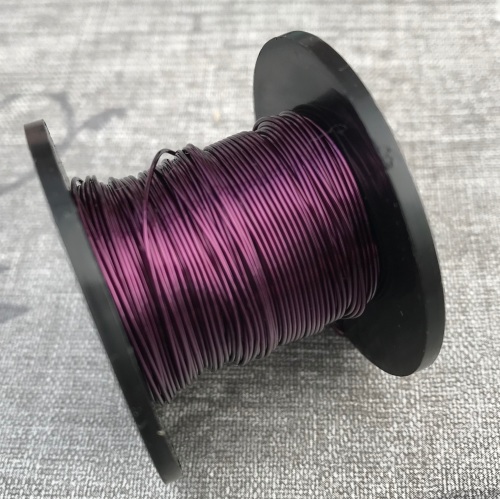 Dark Purple Coloured Copper Wire 0.5mm