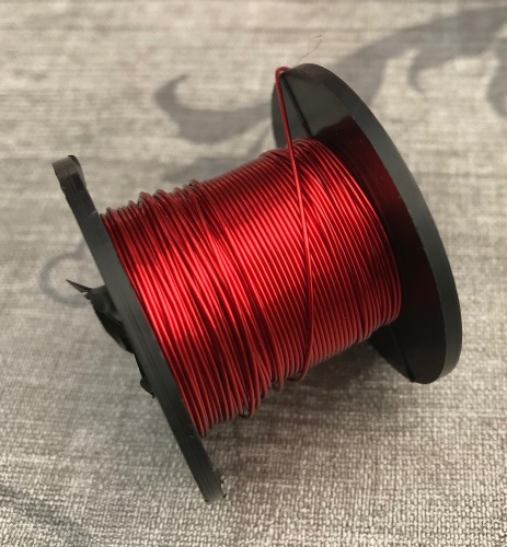Vivid Red Coloured Copper Wire 0.5mm