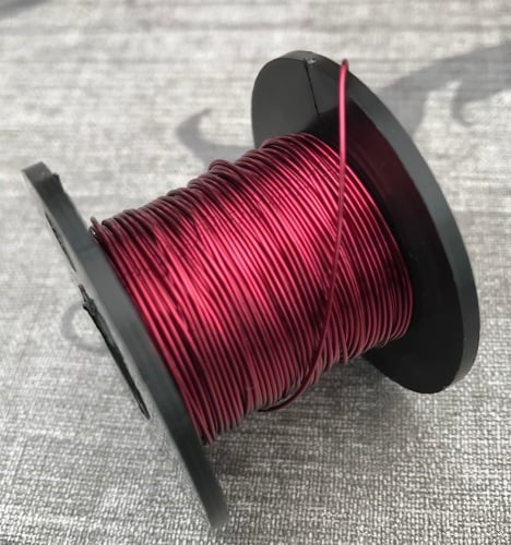Wine Coloured Copper Wire 0.5mm