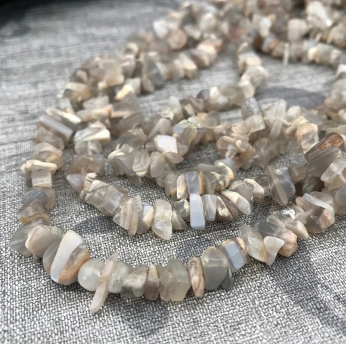 Grey Moonstone Nugget Chips