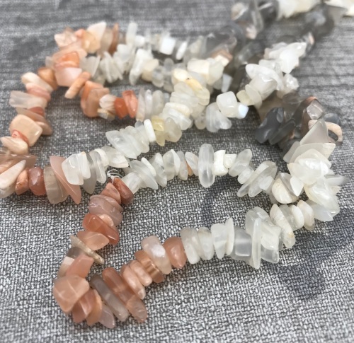 Multi Moonstone Chip Beads