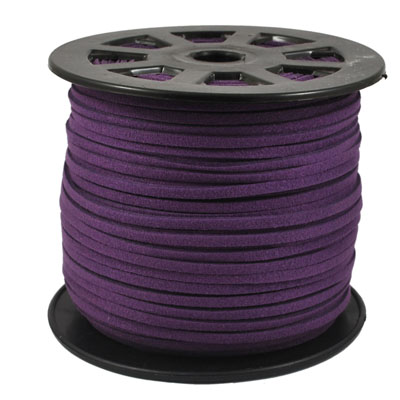3 Metres of Faux Purple Suede