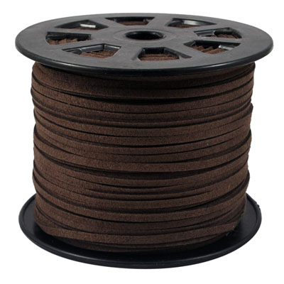 3 Metres of Faux Brown Suede