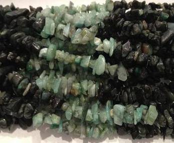 Emerald Nugget Bead Strand