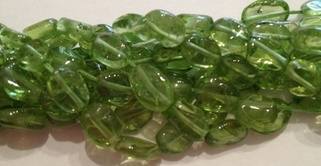 Peridot Gemstone Oval Beads