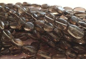 Smokey Quartz Oval Beads