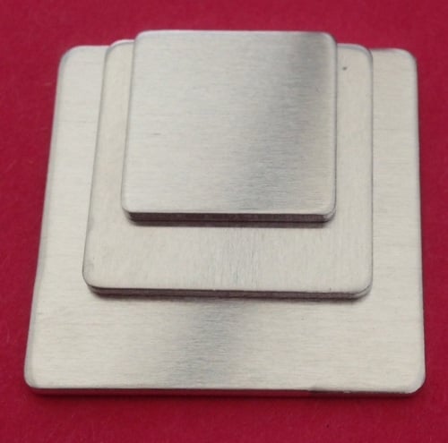 Aluminium Square Stamping Blanks - 20mm by 20mm