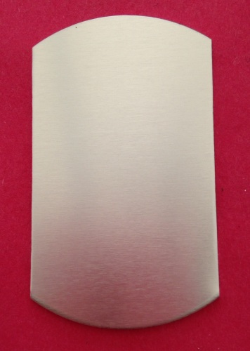 Dog Tag Style Pendant 50mm by 30mm