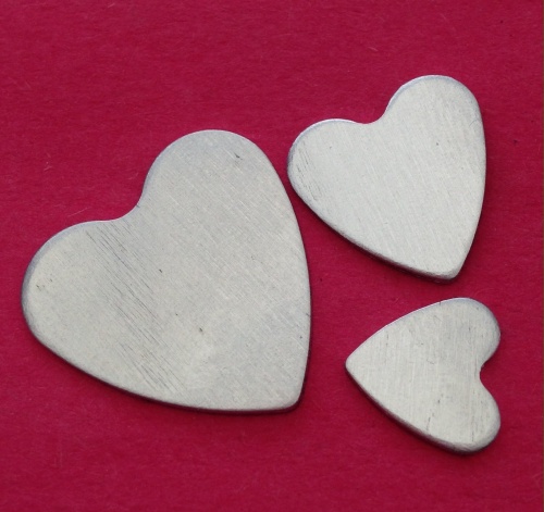 22mm Aluminium Heart Stamping Blank