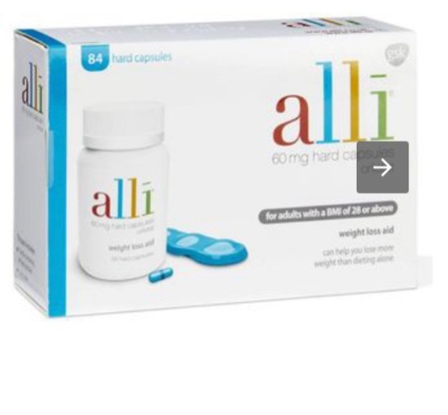 Alli weight loss pills.