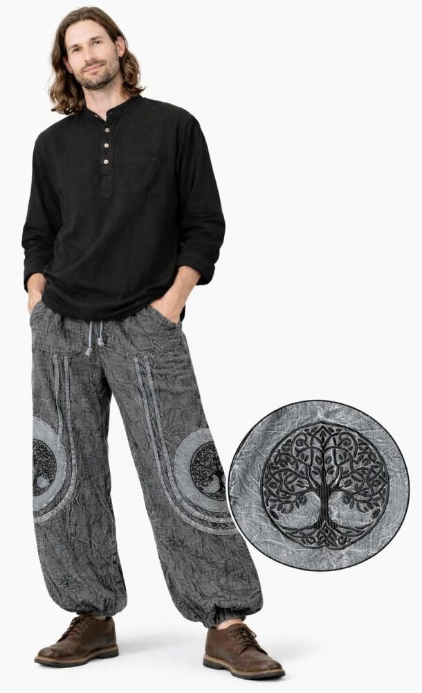 FX6077 Tree Acid Wash Trousers FX6077 Tree Acid Wash Trousers