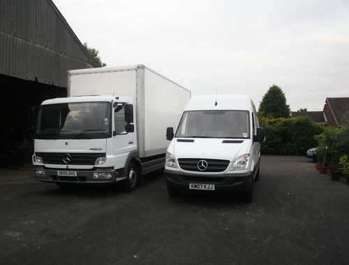 lorry and van