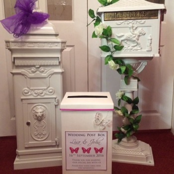 wedding post boxes for hire