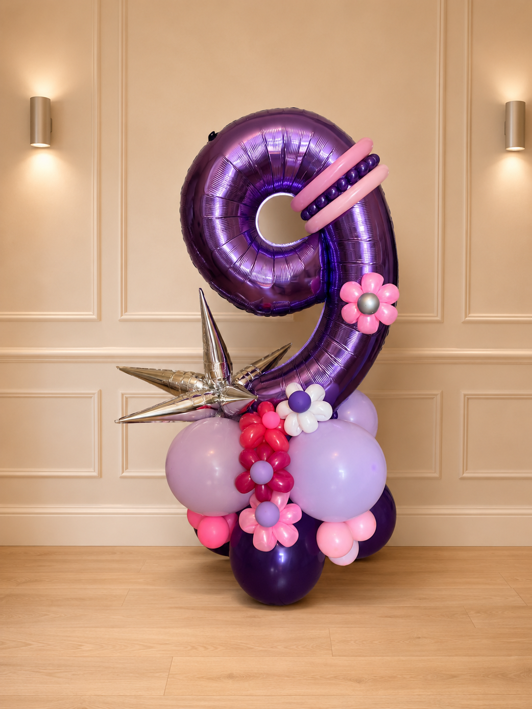 foil / latex clusters age 60 £13.75