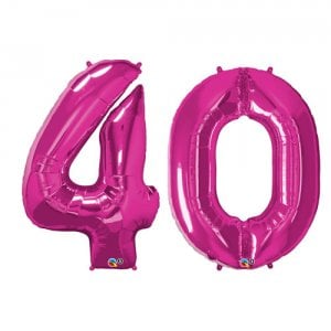 40th birthday balloons